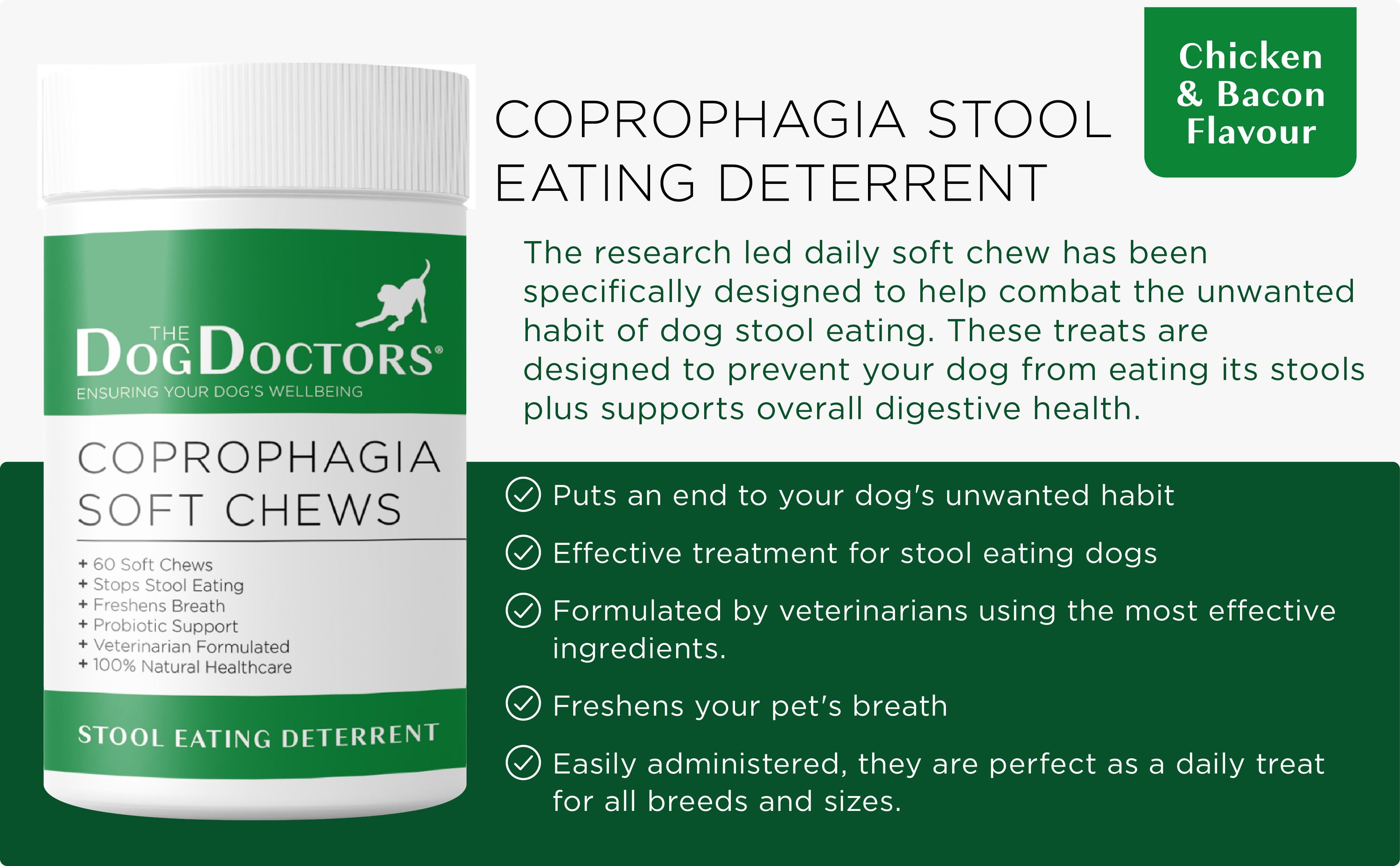 Coprophagia Soft Chews - Stool Eating Deterrent