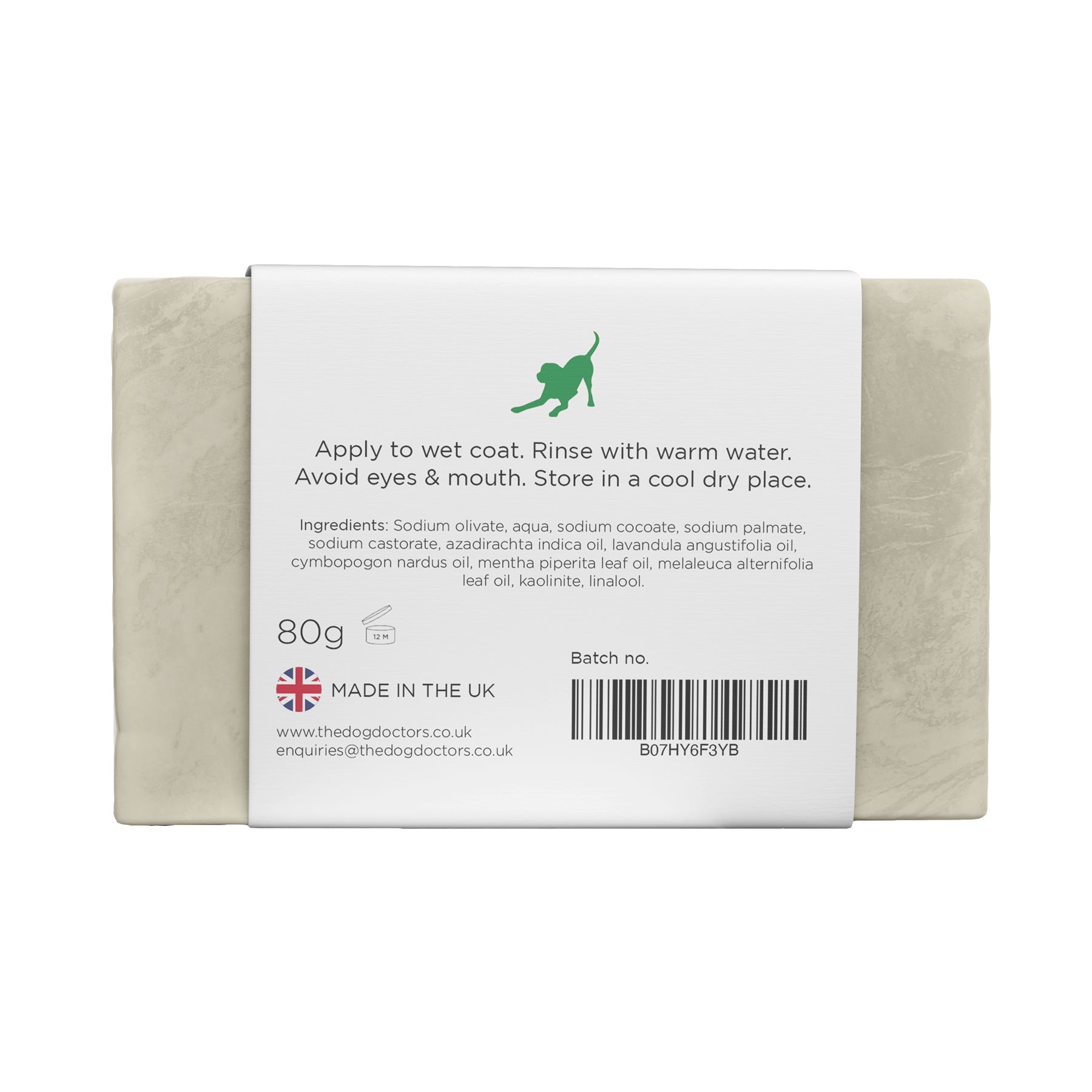 Natural Dog Shampoo Bar - Natural Flea Repellent